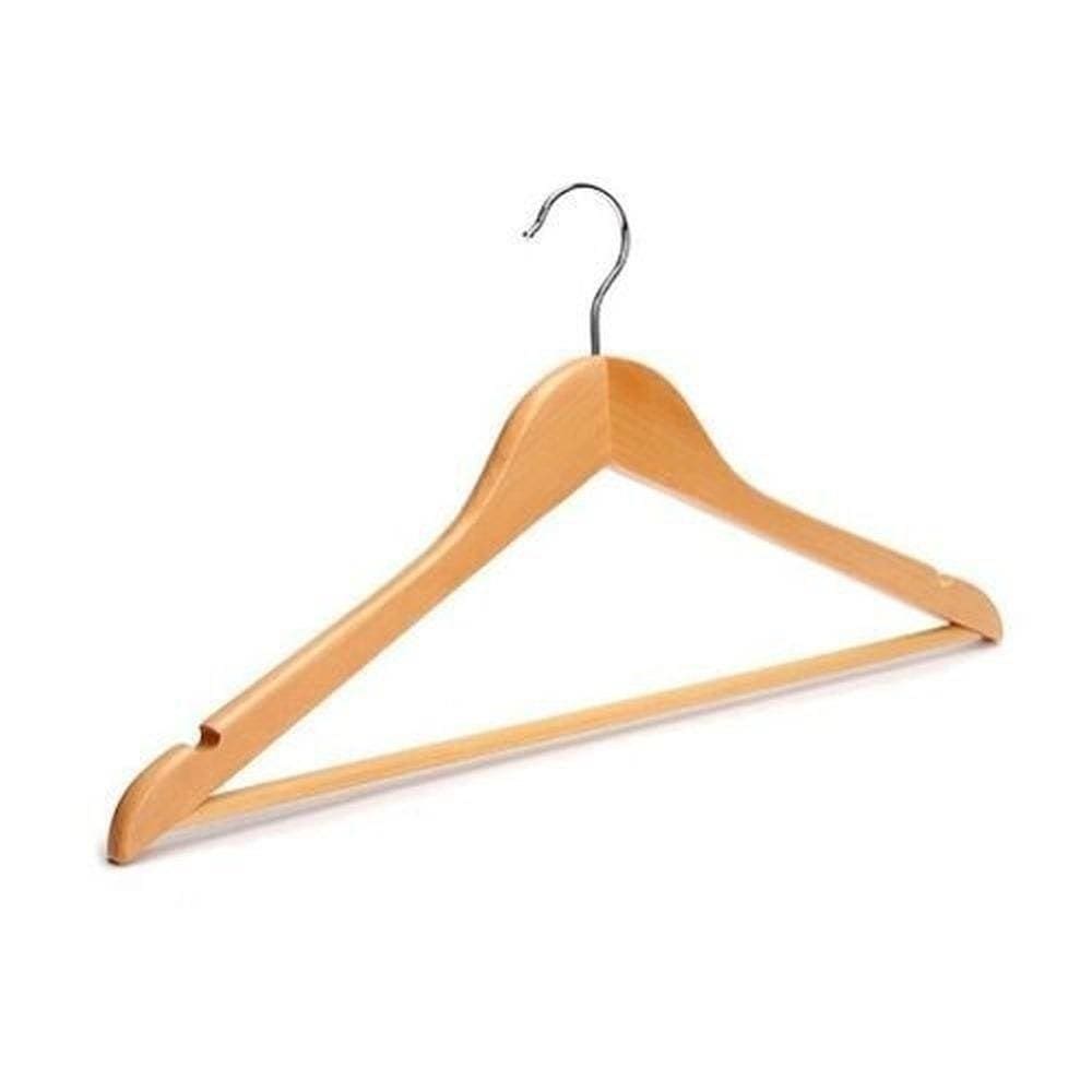 Kit 6 Cabides Roupas Madeira Kala