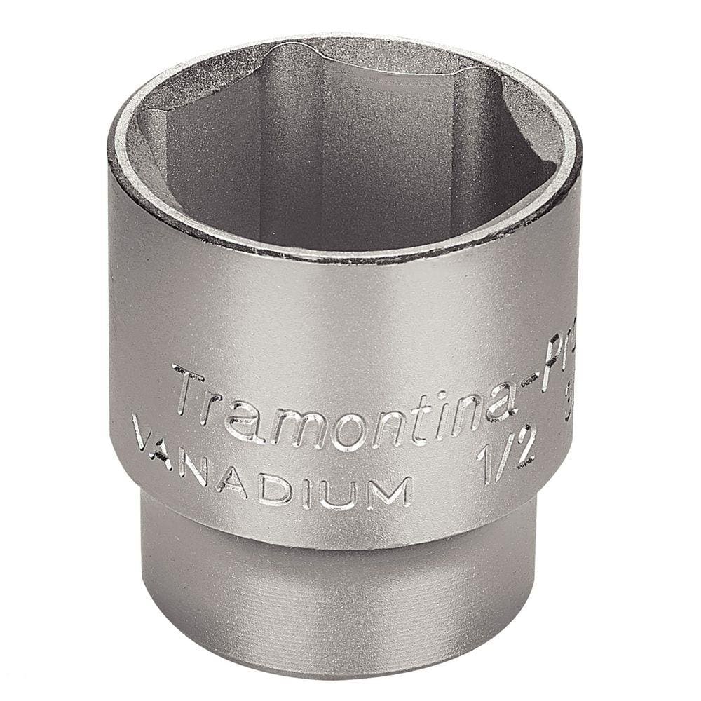 Soquete Sextavado em Aço Cromo Vanádio 34 mm - Encaixe 1/2” Tramontina PRO Tramontina