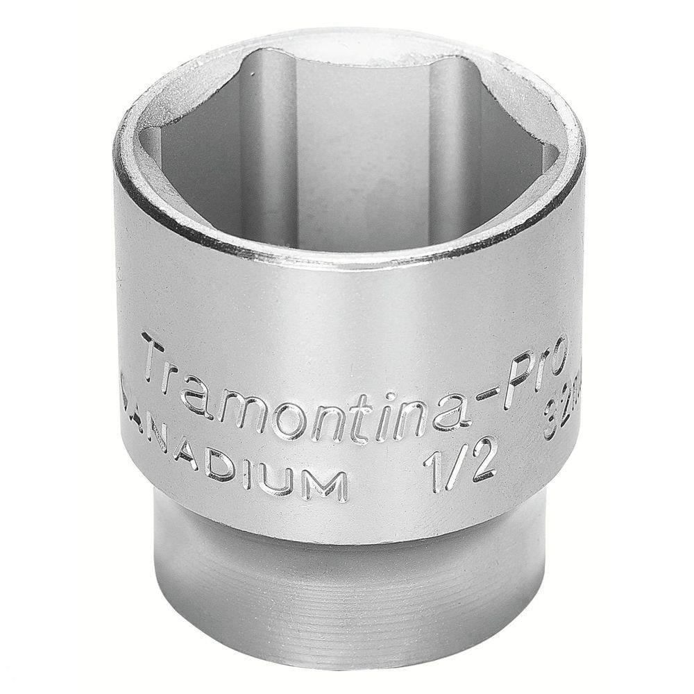 Soquete Sextavado em Aço Cromo Vanádio 7/16” - Encaixe 1/2” Tramontina PRO Tramontina