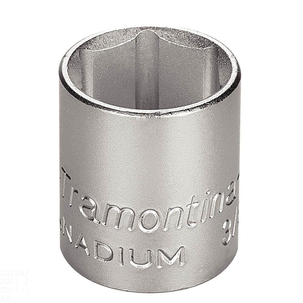 Soquete Sextavado em Aço Cromo Vanádio 22 mm - Encaixe 3/8&quot; Tramontina PRO Tramontina