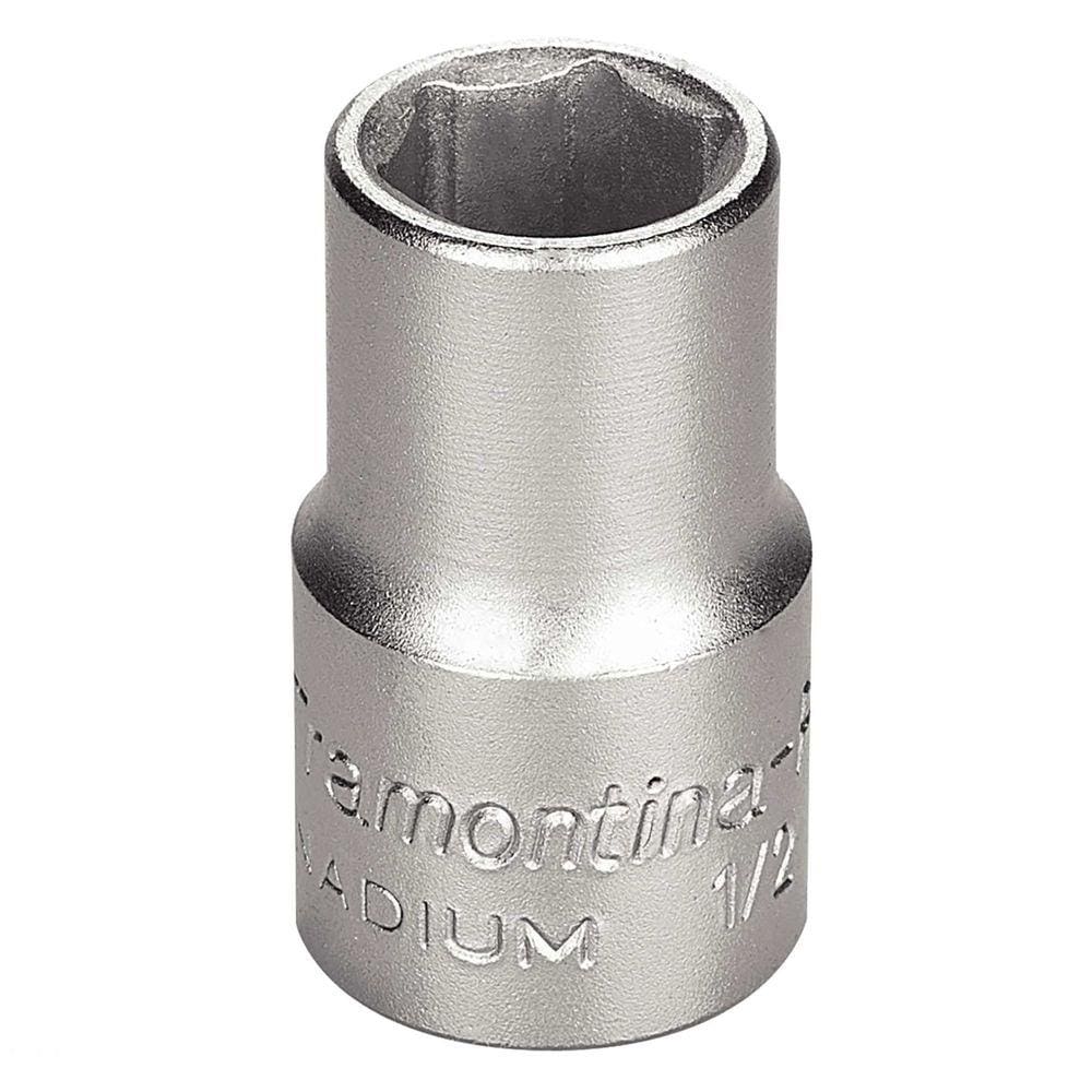 Soquete Sextavado em Aço Cromo Vanádio 15 mm - Encaixe 1/2” Tramontina PRO Tramontina