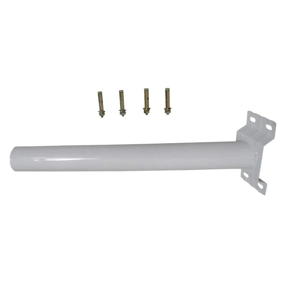 Suporte Barra Parede Luminaria Solar Rua Poste Aço Quintal Jardim