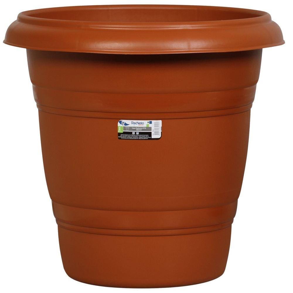 Vaso Redondo N 35 Rischioto Marrom