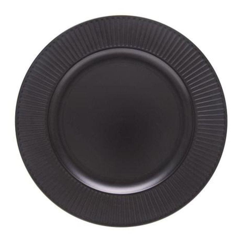 Sousplat galles radial preto copa e cia