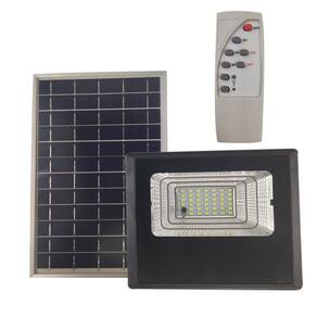 Refletor Solar Luminaria Placa 40w Controle Sensor Bateria Parede Rua Luz