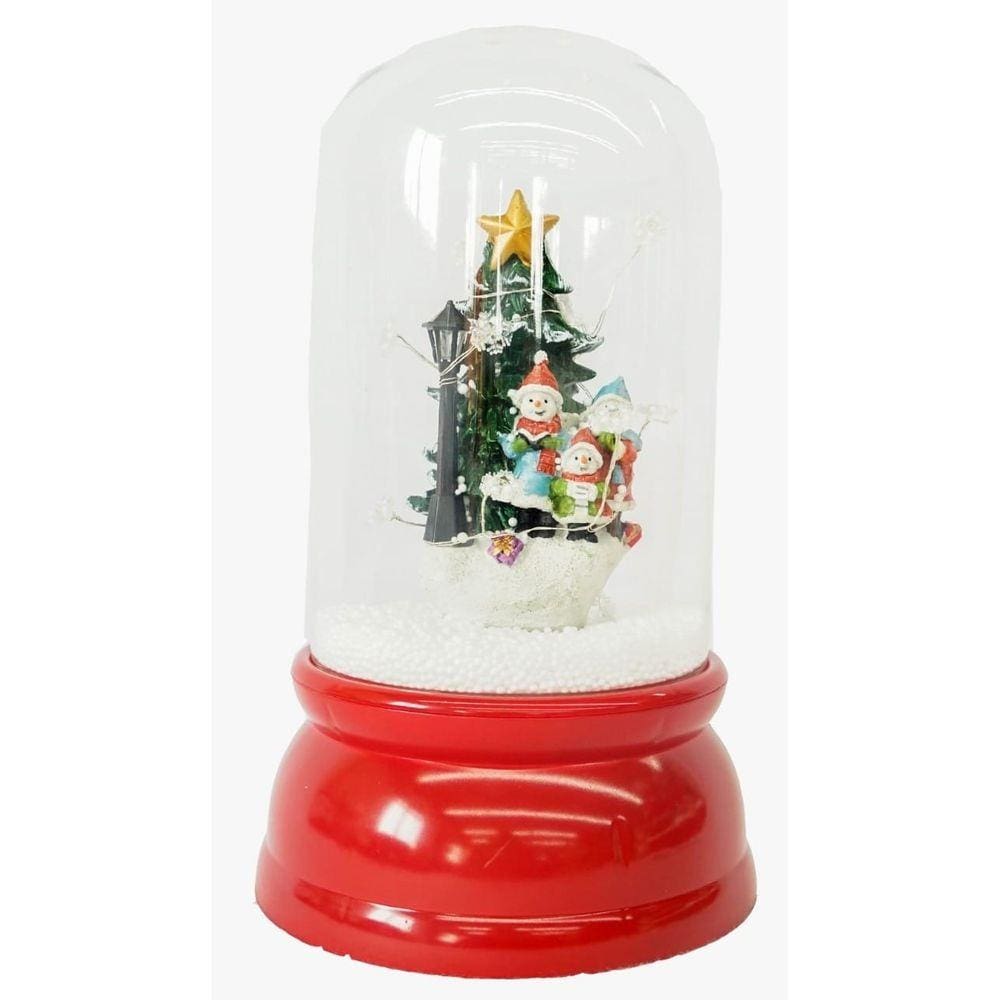 Decoração Enfeite Natal Cúpula Natalina 12 Leds Árvore de Natal 29,5cm