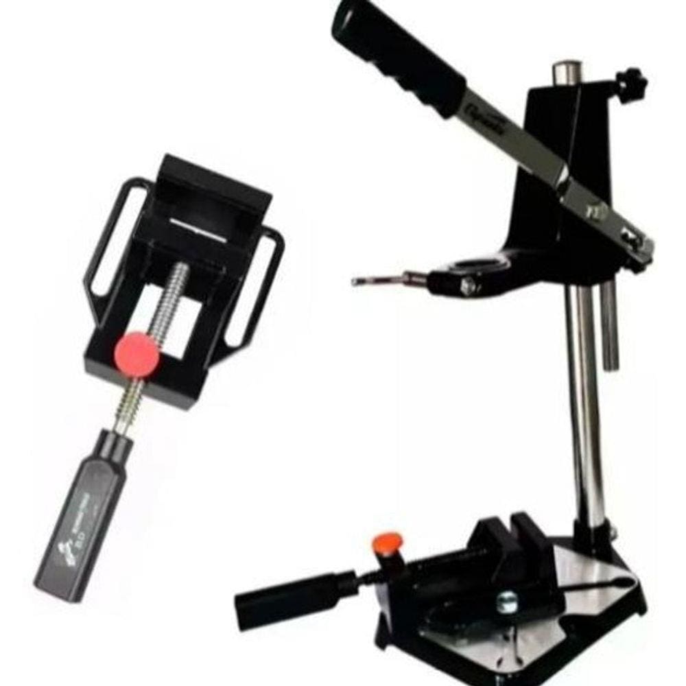 Suporte De Furadeira 1/2 E 3/8 Com Morsa Sparta