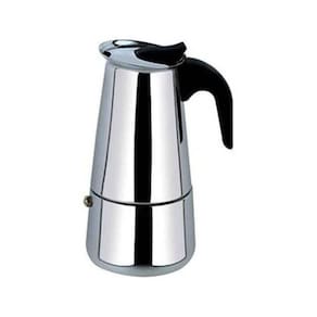 Cafeteira Italiana Moka Pequena 100Ml Aço Inox Moderna
