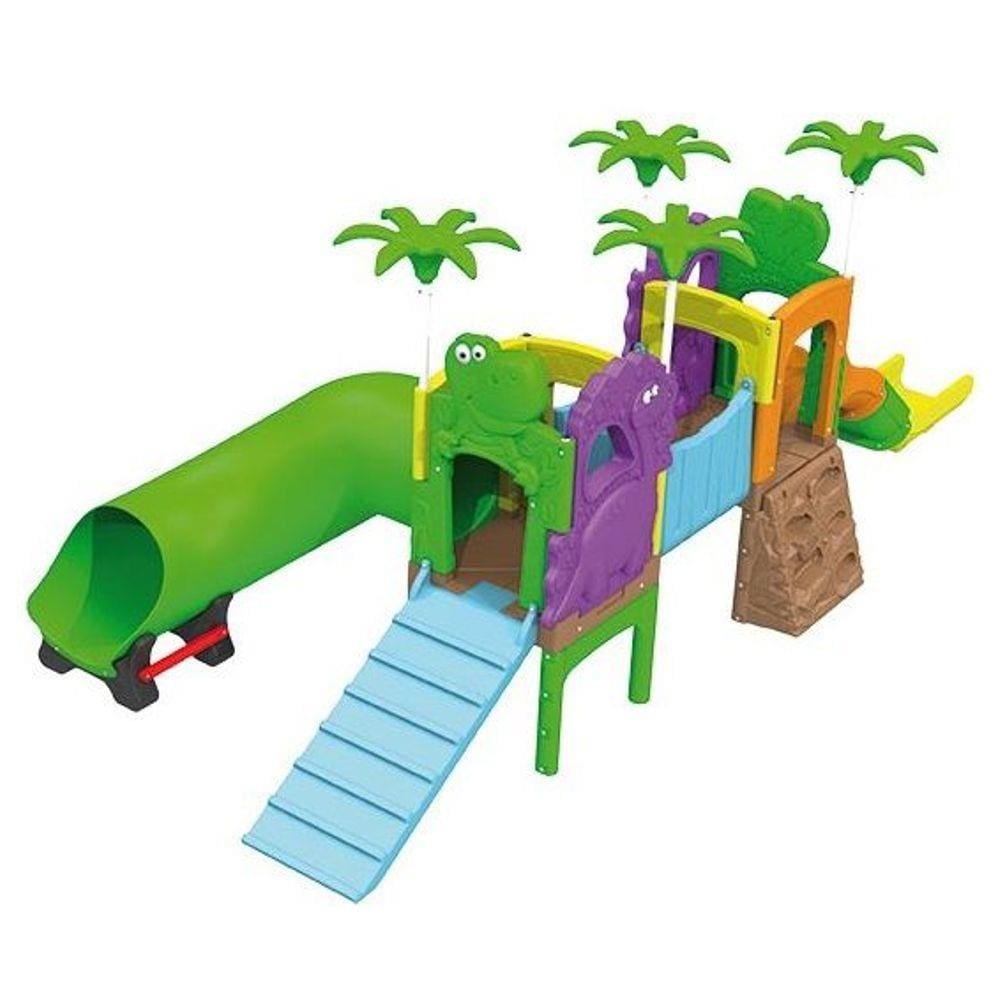 Playground Parque dos Fofossauros (Escorrega, túnel e rampa_