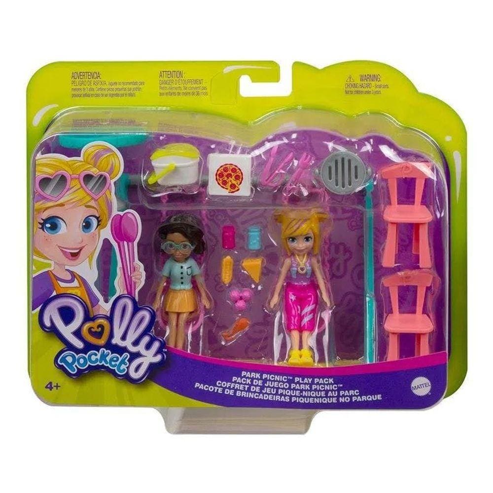 Conjunto e Boneca - Polly Pocket - Parque Aquático de Esportes