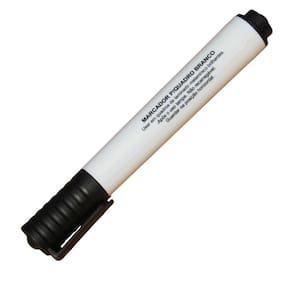 Caneta Para Quadro Branco Preto Ponta Redonda Brw 01Un