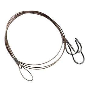 Kit 3 Cabo De Aço Preto + 3 Suporte Luxo Pendurar Plantas