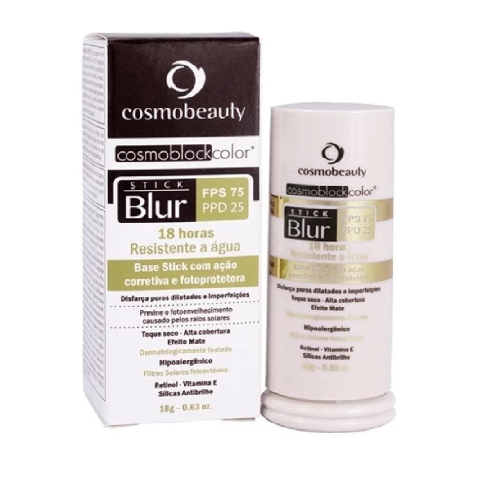 Blur Base Stick Bastão Cosmobeauty Fps75 18g