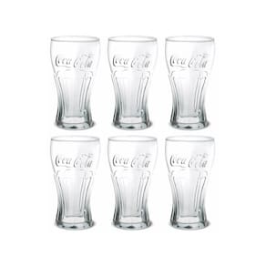 Jogo Copo Coca-Cola Contour Vidro 300Ml 6 Unidades - Nadir