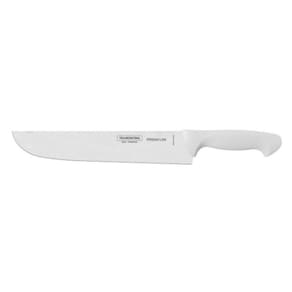 Faca Chef Tramontina Premium Aço Inox e Cabo Branco 10``