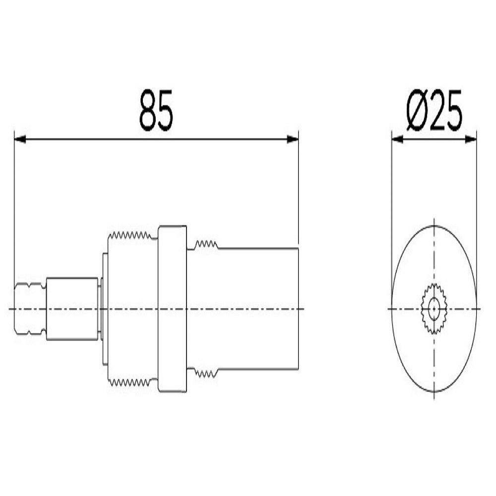 Cartucho DocolBase Cerâmico DBC Sentido Horário 1/2`` e 3/4``
