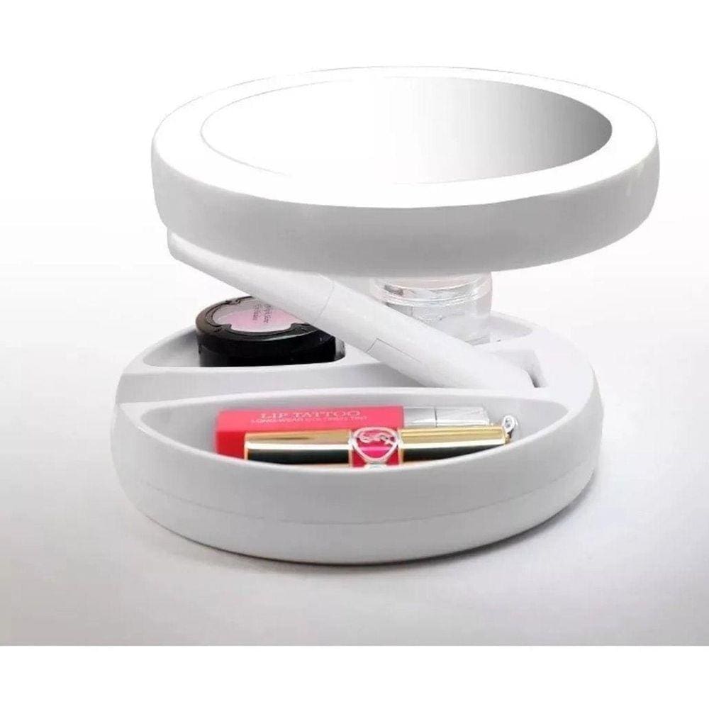Espelho Luz Led Efeito Ring Light Maquiagem Portátil