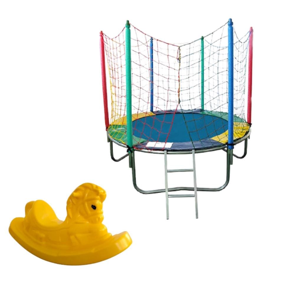 Cama Elástica / Pula Pula / Trampolim 1,83m + Gangorra 1 Lugar