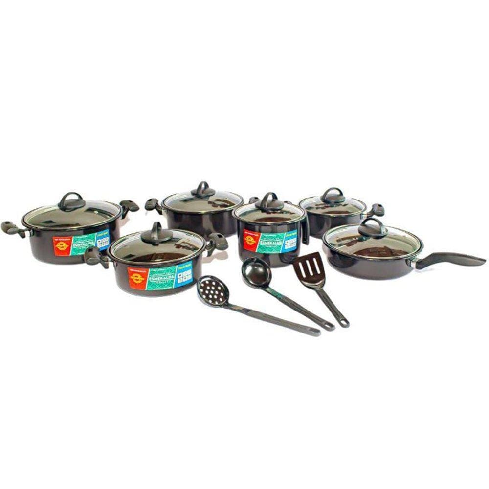 Jogo de Panelas Antiaderente Ceramica Cooktop Fogão Indução Kit 8