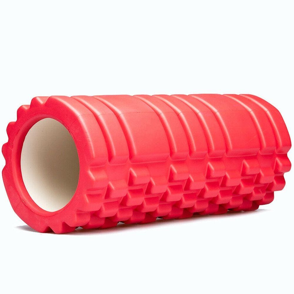 Rolo Massagem Foam Roller Liberação Miofascial Crossfit Yoga Pilates Vermelho