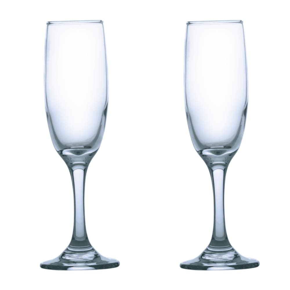 Jogo de Taças Rioja Champagne 177ml de Vidro Luxo - 2Un