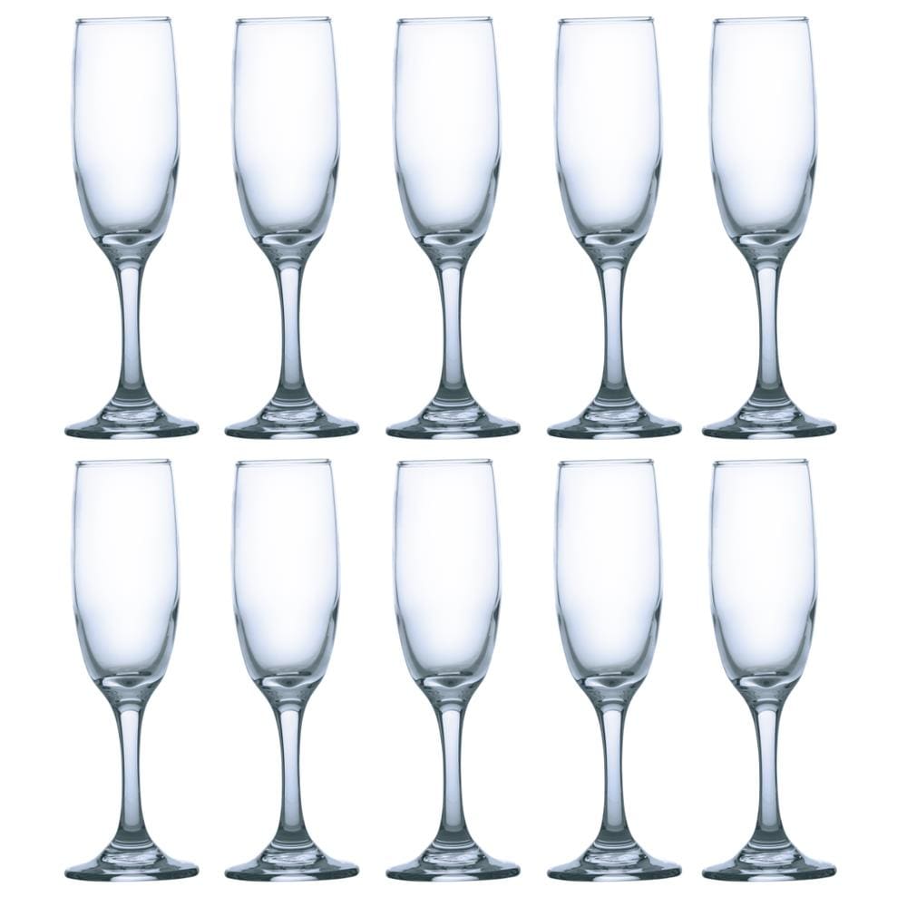 Jogo de Taças Rioja Champagne 177ml de Vidro Luxo - 12Un