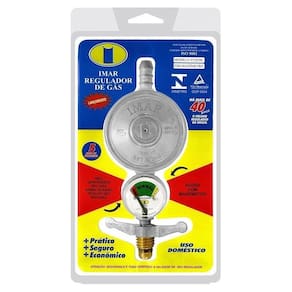 Regulador para Gás Imar 0728/06-SS Médio 1Kg/H com Manômetro sem Mangueira