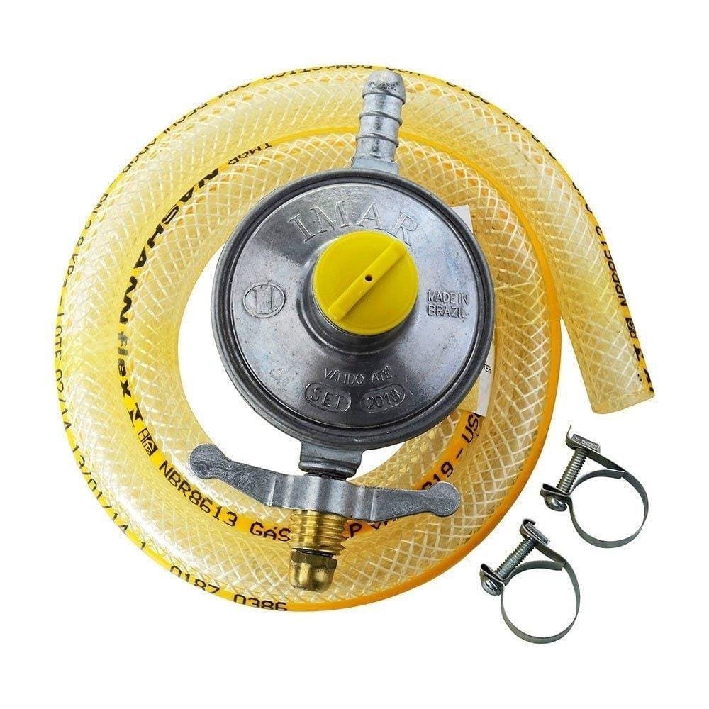 Regulador para Gás Imar 2000/02 Grande 2Kg/H com Mangueira 80cm