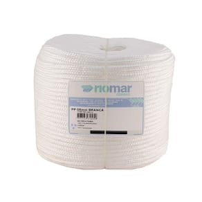 Corda Riomar PP Trançada Branca Tipo Seda 8mm x 220m