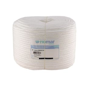 Corda Riomar PP Trançada Branca Tipo Seda 10mm x 220m