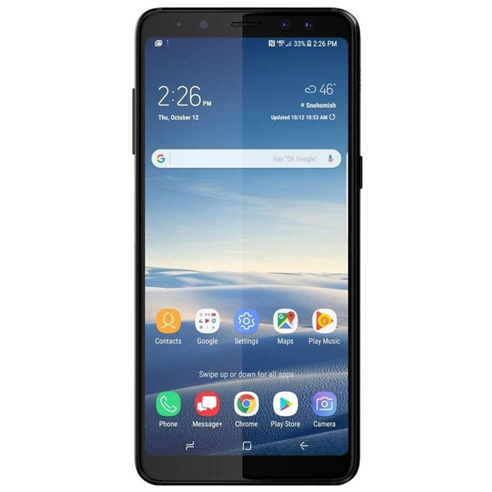 Usado: Samsung Galaxy A8+ 64GB Preto Muito Bom - Trocafone