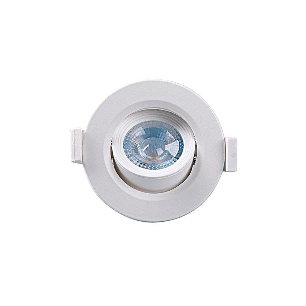 Spot de Led Taschibra Alltop MR16 Redondo 5W Bivolt 3000K - Luz Amarela