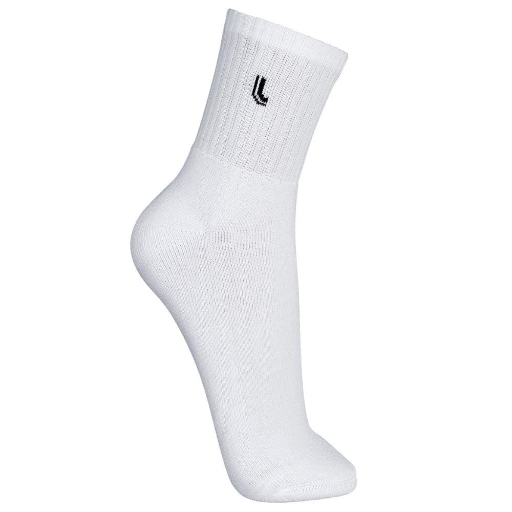 Kit 15 Pares de Meia Soquete Cano Médio Lupo 3245, Tamanho:G(41 ao 44). Cor:Branco;Gênero:Unissex