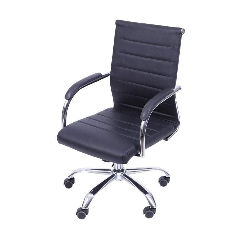 Cadeira Boxbit Florença Base Cromada Preta