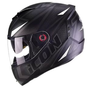 Capacete Peels Icon Fast Preto Fosco/Branco