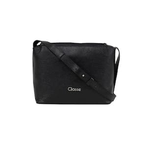 Bolsa Classe Couro Transversal Feminina 2633-2 Cb01 Preto