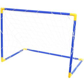 Golzinho de Futebol Mini Trave Gol Infantil com Rede Plástico Desmontável 105x78 Importway BW145