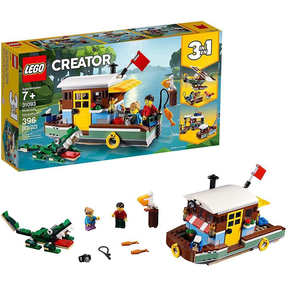 Lego Cr Casa Flutuante Margem Rio 31093