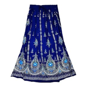 Saia Indiana Longa Cigana boho Estampada P M G E Gg Várias Cores