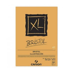 Bloco Espiral Canson Xl Bristol 180G/M2 - A3: 29.7 X 42Cm