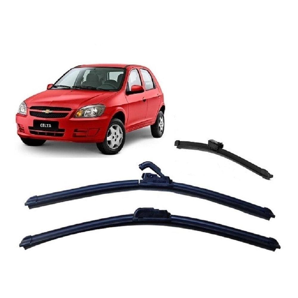 Kit Palheta Limpador Para-Brisa Chevrolet Celta 2004 À 2013