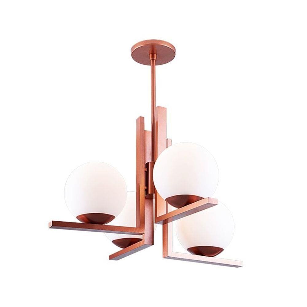 Lustre Pendente Startec Havana 4 E27 Bivolt Cobre