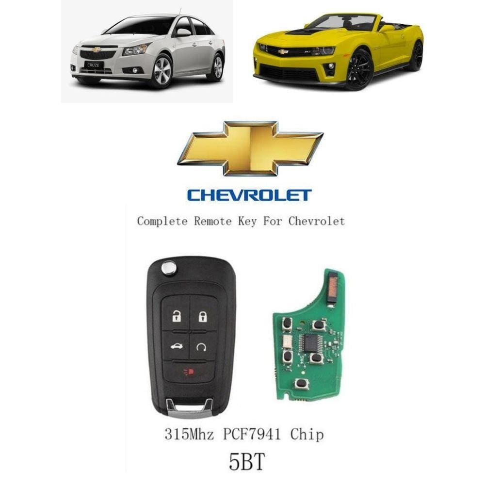 Chave Ignição Canivete S10 Onix Tracker Malibu Cruze Equinox Camaro Cobalt 5 Botoes Frequencia 315 mhz