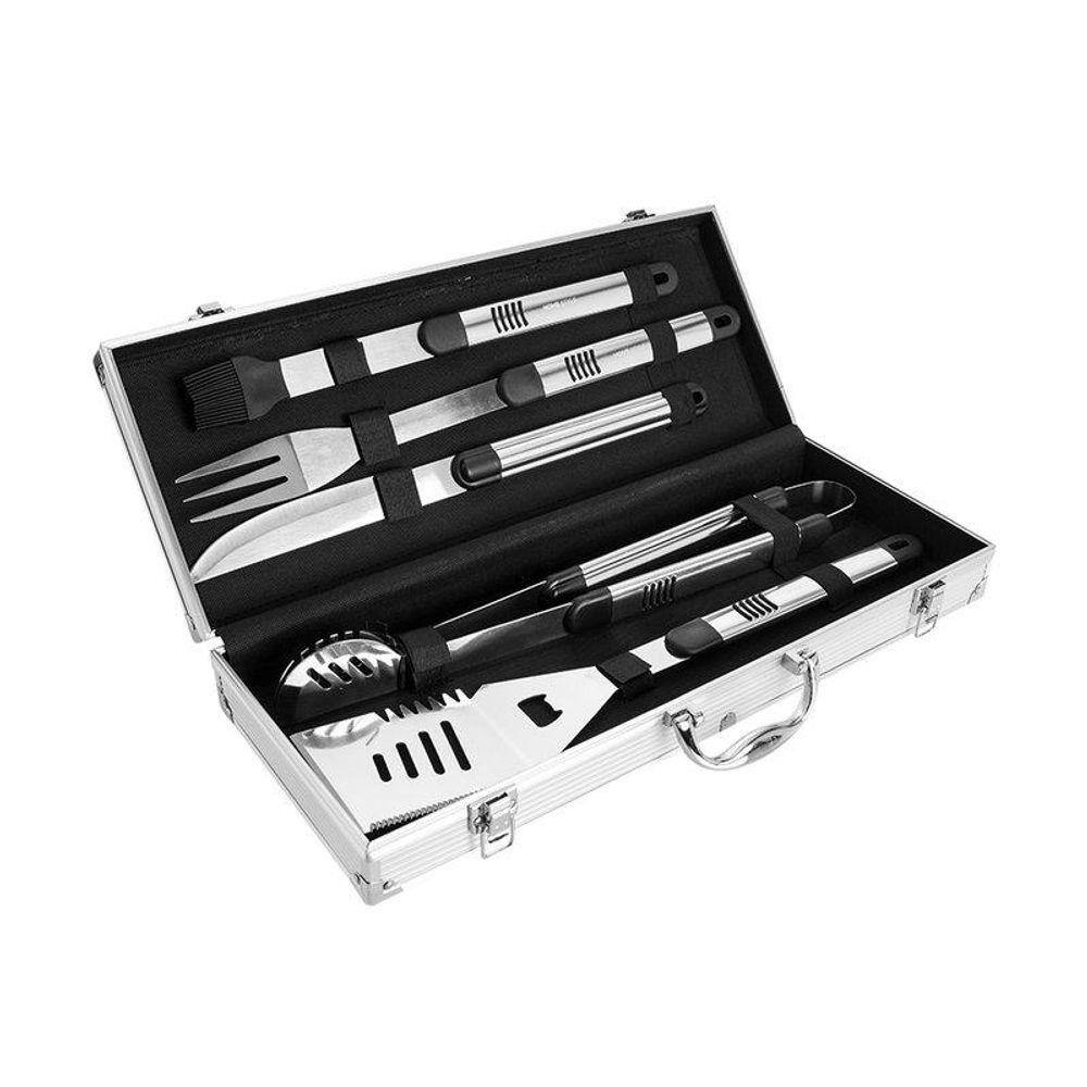 Jogo de Utensílios para Churrasco com Maleta Grill 5 Peças - Home Style