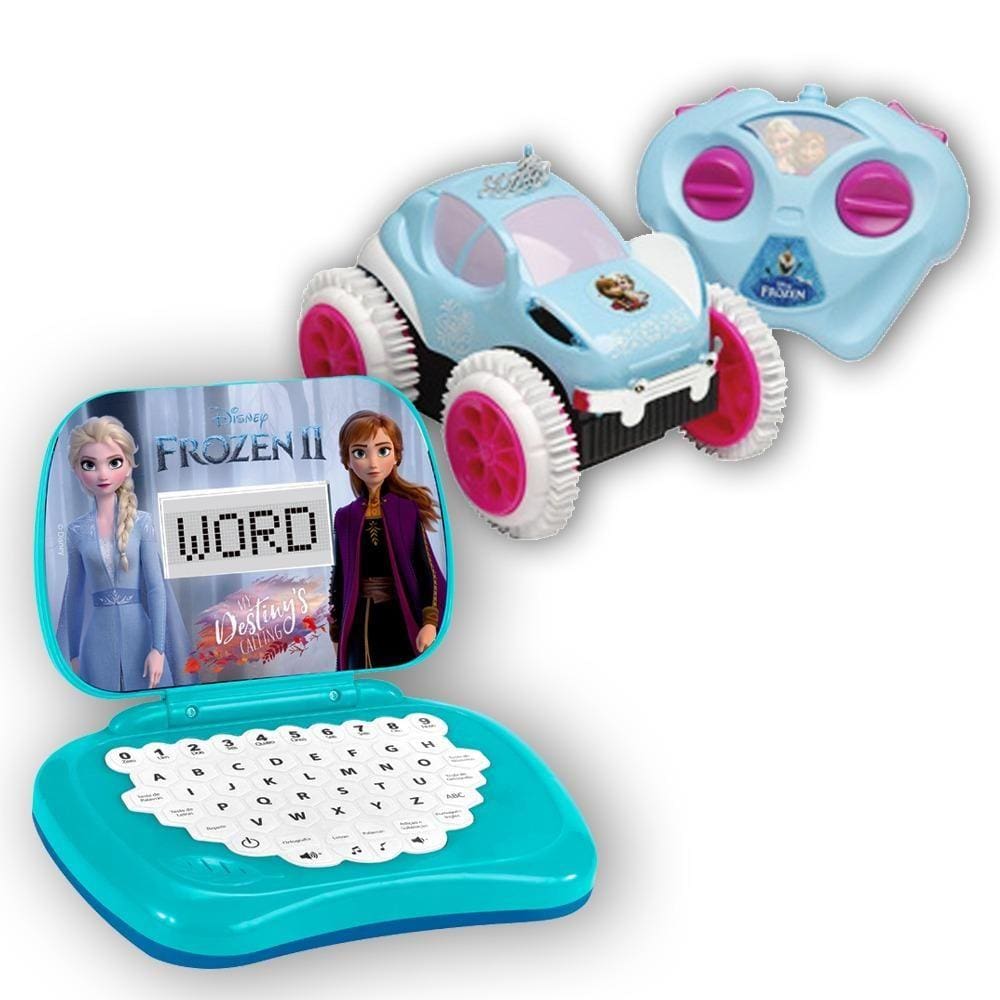 Kit Veiculo Giro Gelado - Frozen + Laptop Da Frozen