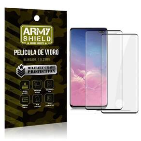 Kit 2 Películas Vidro Blindada 3D Full Cover Galaxy S10 Plus