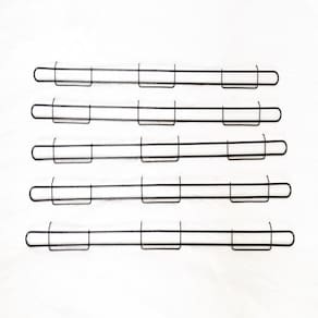 Anteparo Frontal Amapa 092 Preto P/ Bandeja Gondola Kit 5