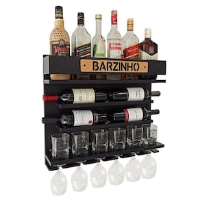 Barzinho Adega Parede - Barzinho - 60 X 51 Preto