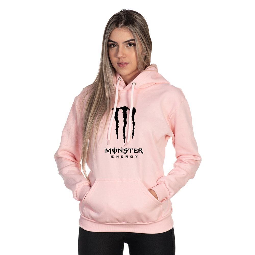 monster moletom com capuz zipper mouth