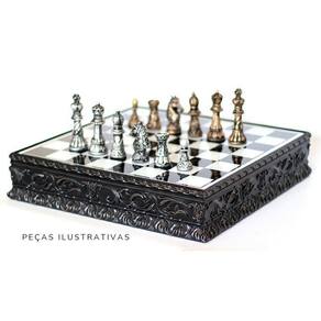 Jogo tabuleiro magnetico xadrez dama ludo multi 5 em 1 grande chess set